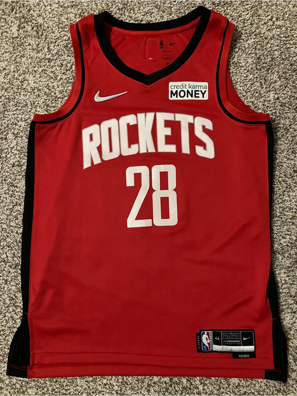 Alperen Sengun Houston Rockets Nike Swingman Jersey Size 44 Medium